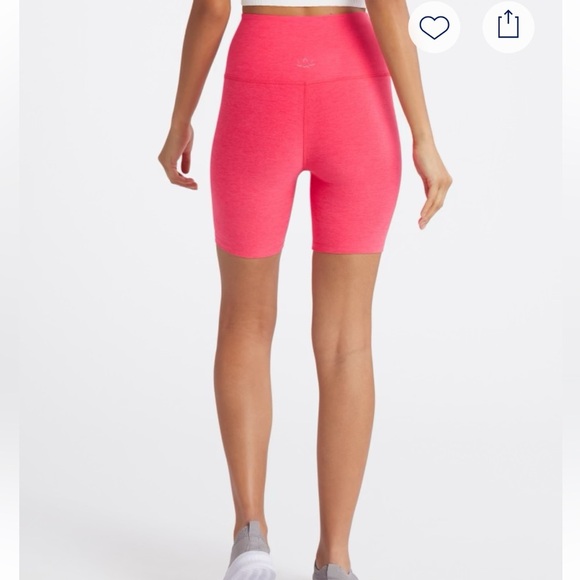 BEYOND YOGA Spacedye Keep Pace Pocket 7" Biker Short pink size large - Picture 10 of 13